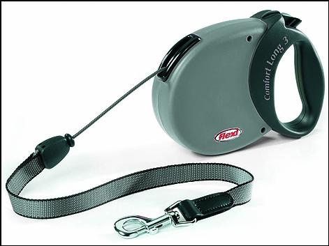 Flexi Comfort Long 2 8m/20kg šedé | vodítka | samonavíjecí | do 20kg ...